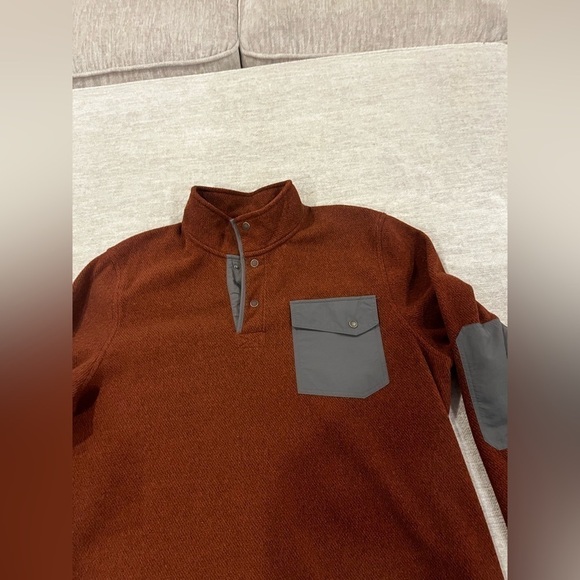 LL. Bean Allagash Fleece Henley , "Dark Russet" Fleece - Picture 2 of 5